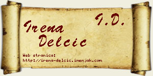 Irena Delčić vizit kartica